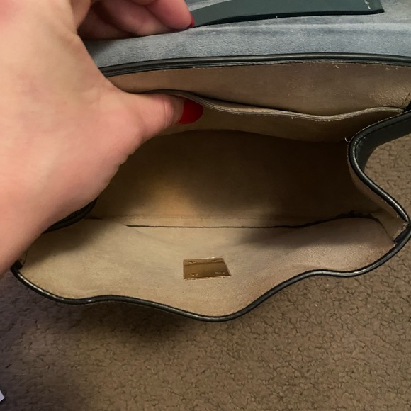 Chloe Mini Drew Bag in Cloudy Blue. - Picture 4 of 11